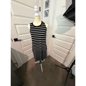 Time and TRU Size Med black/white dress-coverup